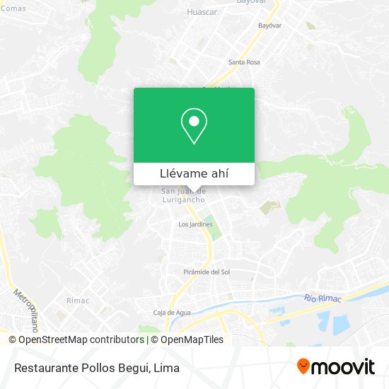 Mapa de Restaurante Pollos Begui