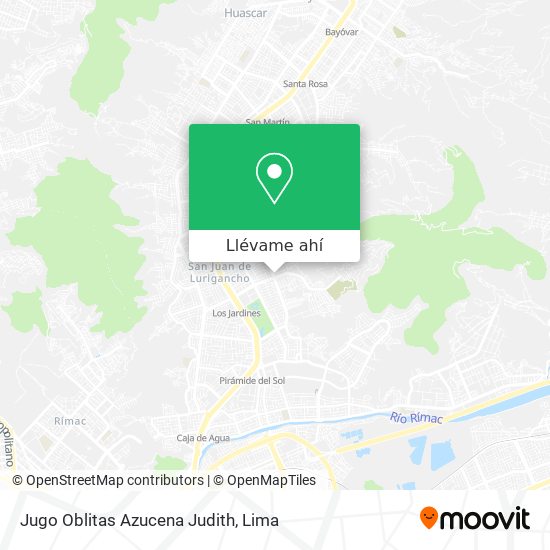 Mapa de Jugo Oblitas Azucena Judith