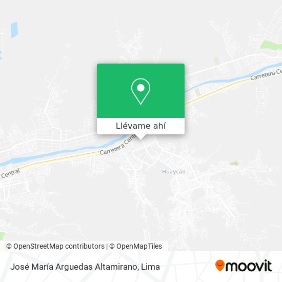Mapa de José María Arguedas Altamirano