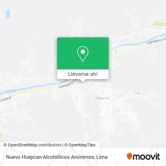 Mapa de Nuevo Huaycan-Alcohólicos Anónimos