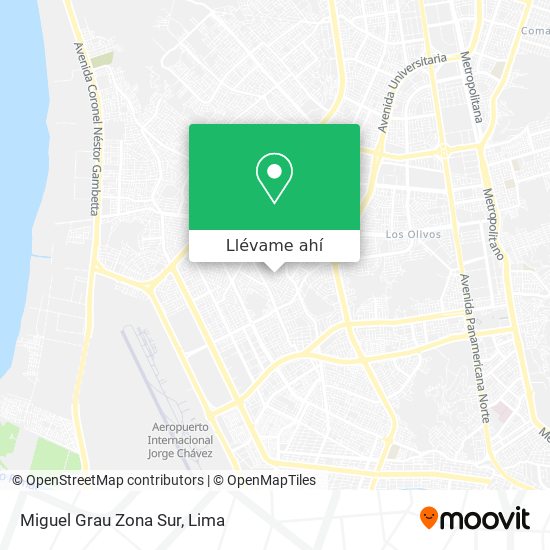 Mapa de Miguel Grau Zona Sur