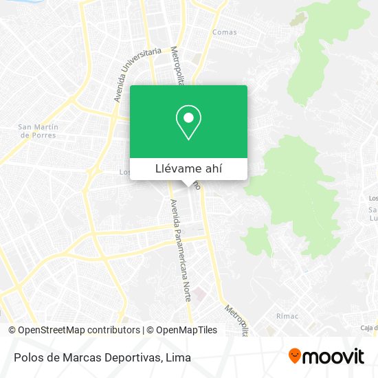 Mapa de Polos de Marcas Deportivas