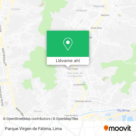 Mapa de Parque Virgen de Fátima