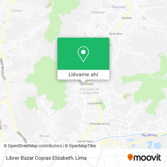 Mapa de Librer Bazar Copias Elizabeth