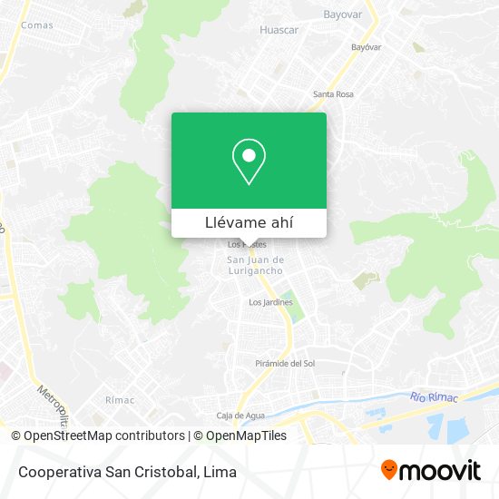 Mapa de Cooperativa San Cristobal