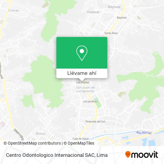 Mapa de Centro Odontologico Internacional SAC