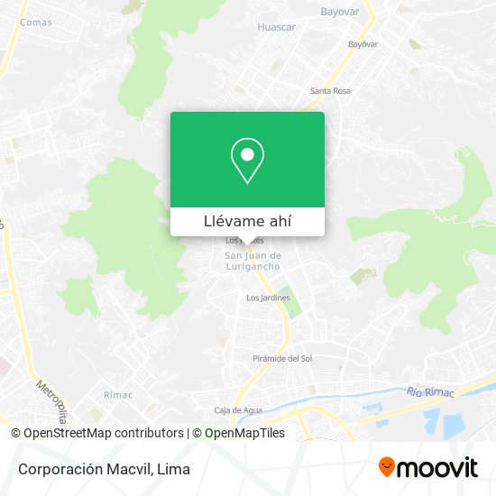 Mapa de Corporación Macvil