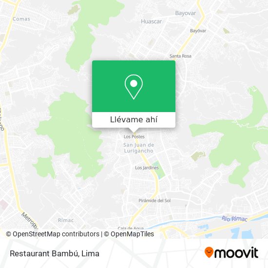 Mapa de Restaurant Bambú