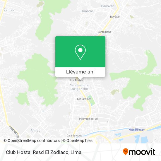 Mapa de Club Hostal Resd El Zodiaco