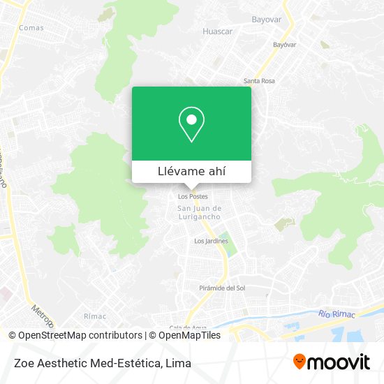 Mapa de Zoe Aesthetic Med-Estética