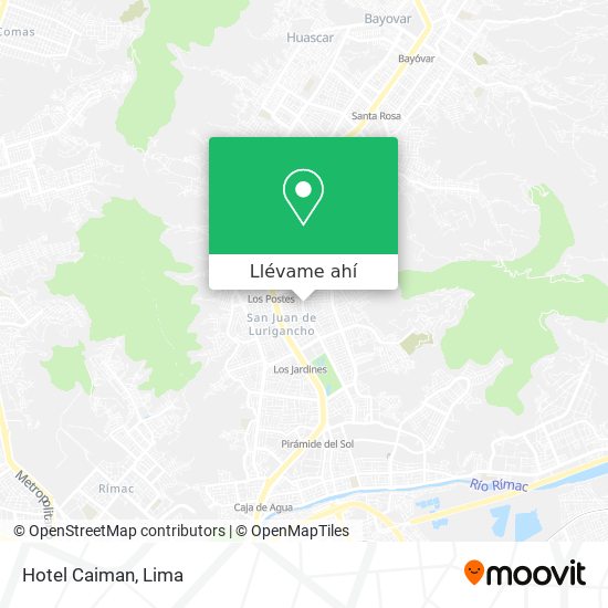 Mapa de Hotel Caiman