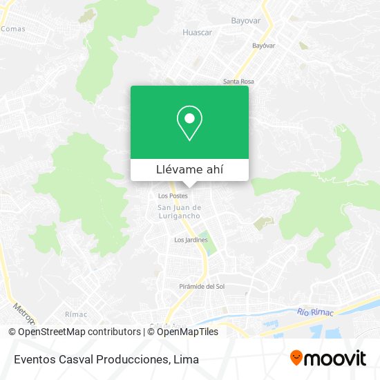 Mapa de Eventos Casval Producciones