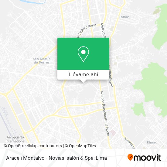 Mapa de Araceli Montalvo - Novias, salón & Spa