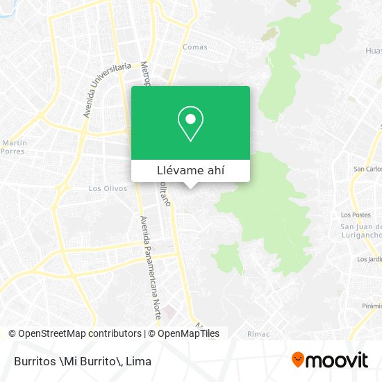 Mapa de Burritos \Mi Burrito\
