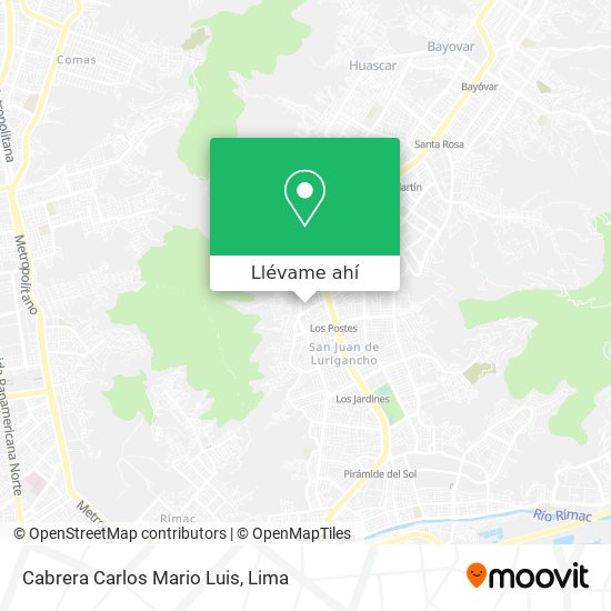 Mapa de Cabrera Carlos Mario Luis