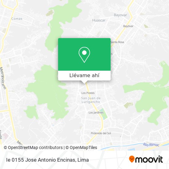 Mapa de Ie 0155 Jose Antonio Encinas