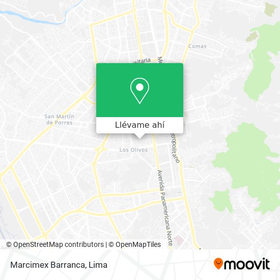 Mapa de Marcimex Barranca