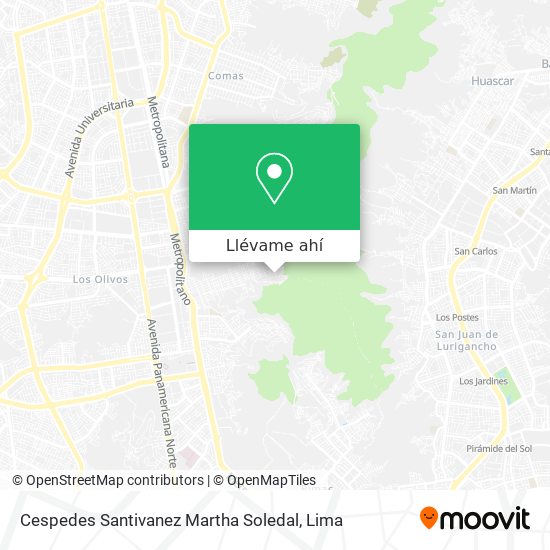 Mapa de Cespedes Santivanez Martha Soledal