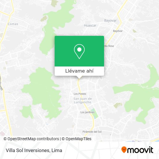 Mapa de Villa Sol Inversiones