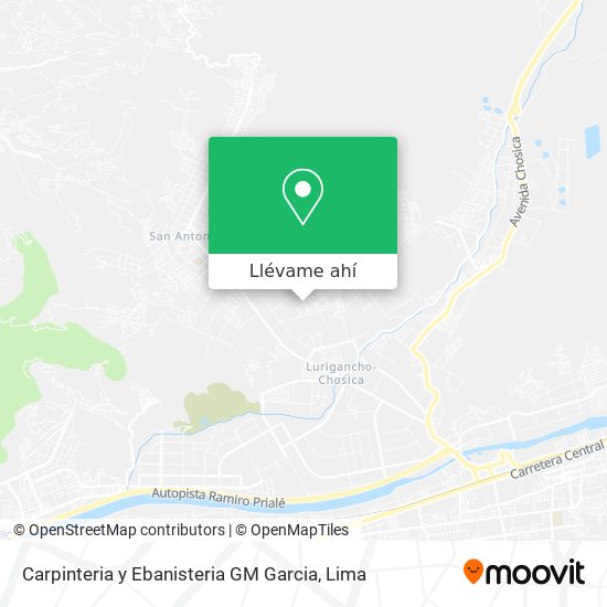 Mapa de Carpinteria y Ebanisteria GM Garcia