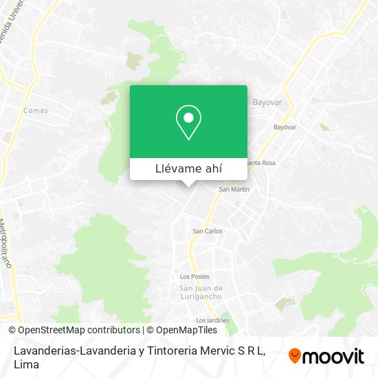Mapa de Lavanderias-Lavanderia y Tintoreria Mervic S R L