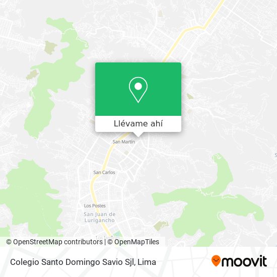 Mapa de Colegio Santo Domingo Savio Sjl
