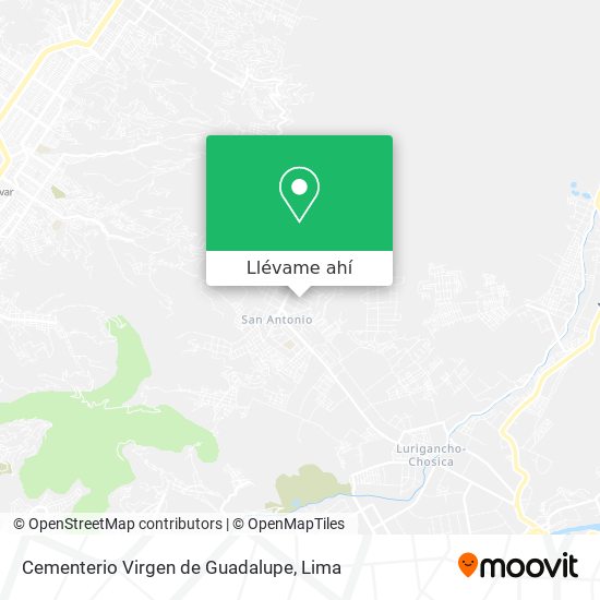 Mapa de Cementerio Virgen de Guadalupe