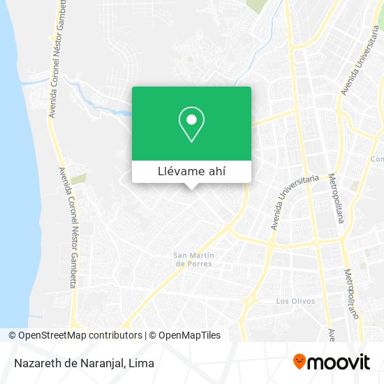 Mapa de Nazareth de Naranjal