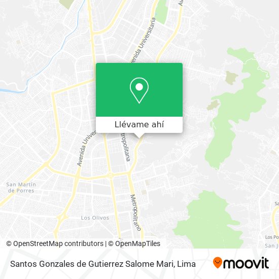 Mapa de Santos Gonzales de Gutierrez Salome Mari