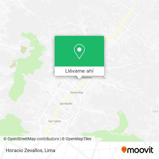 Mapa de Horacio Zevallos