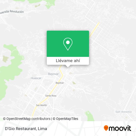 Mapa de D'Gio Restaurant