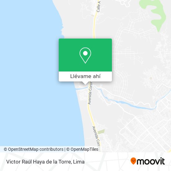 Mapa de Victor Raúl Haya de la Torre