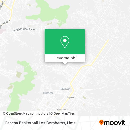 Mapa de Cancha Basketball Los Bomberos