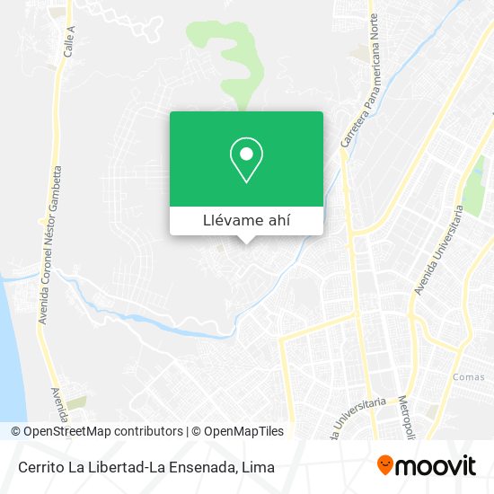 Mapa de Cerrito La Libertad-La Ensenada