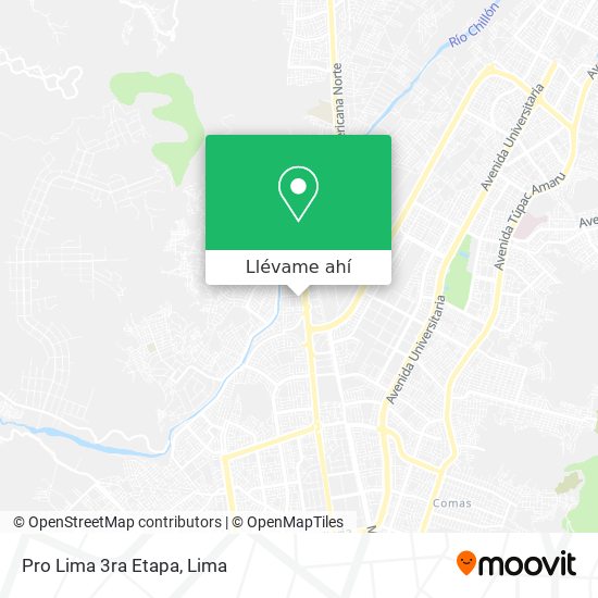 Mapa de Pro Lima 3ra Etapa