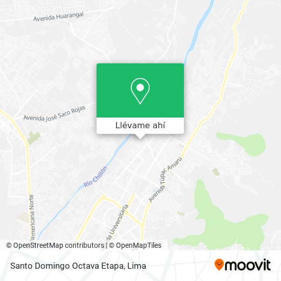 Mapa de Santo Domingo Octava Etapa