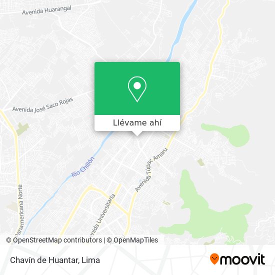 Mapa de Chavín de Huantar