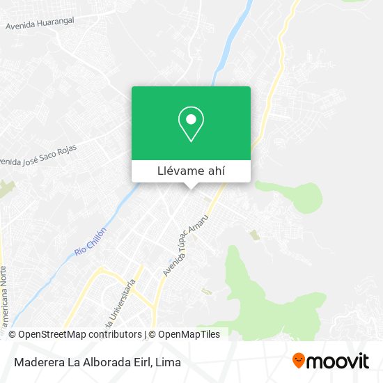 Mapa de Maderera La Alborada Eirl