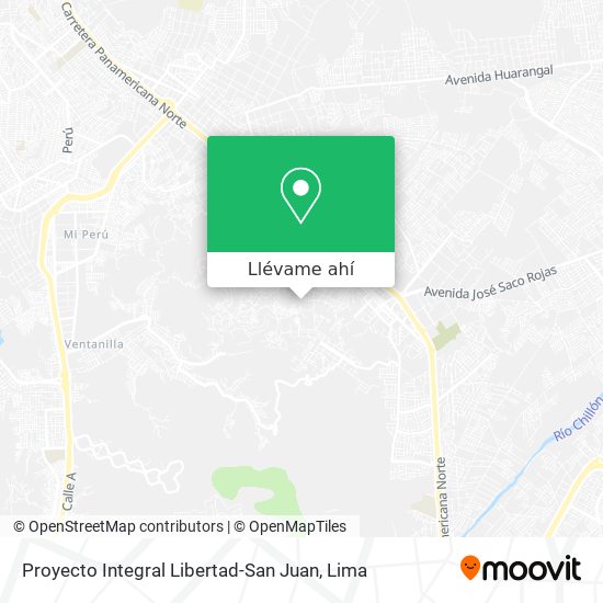 Mapa de Proyecto Integral Libertad-San Juan