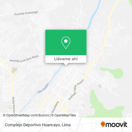 Mapa de Complejo Deportivo Huancayo