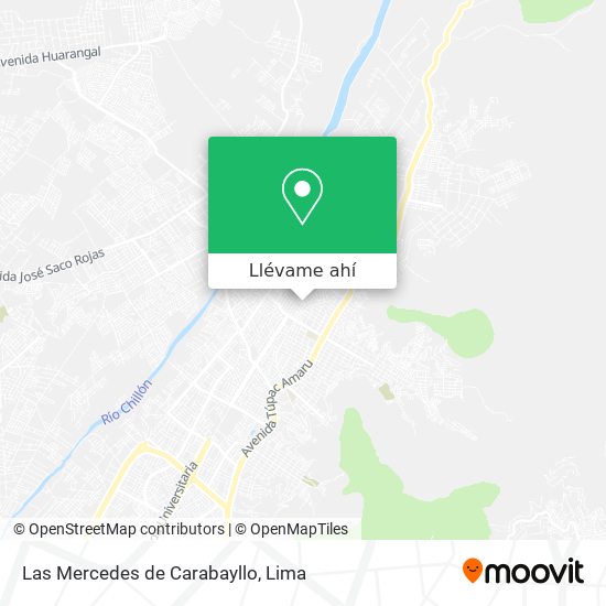 Mapa de Las Mercedes de Carabayllo