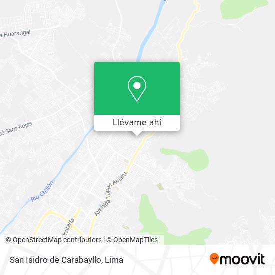Mapa de San Isidro de Carabayllo