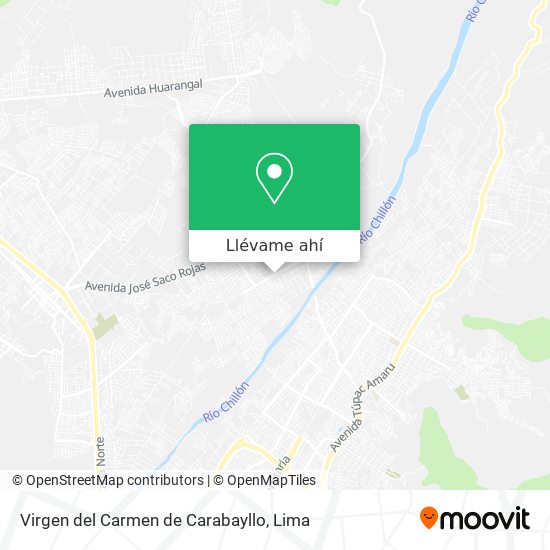 Mapa de Virgen del Carmen de Carabayllo