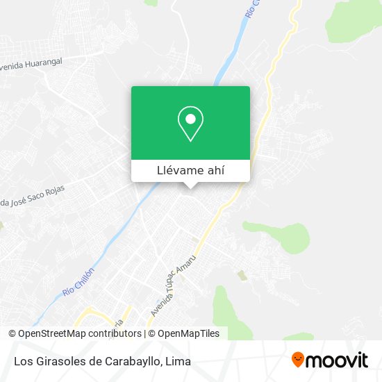 Mapa de Los Girasoles de Carabayllo