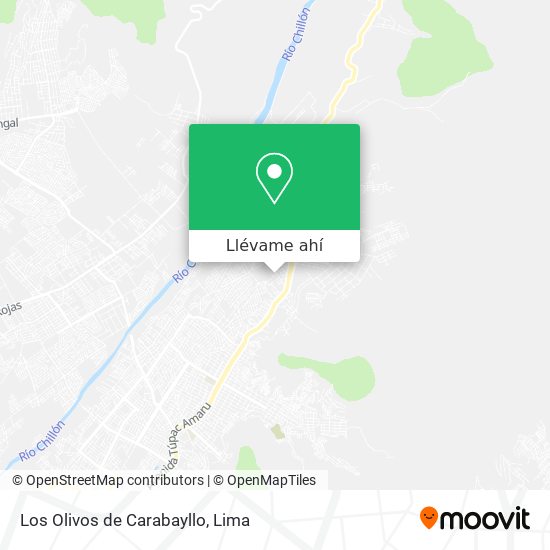 Mapa de Los Olivos de Carabayllo