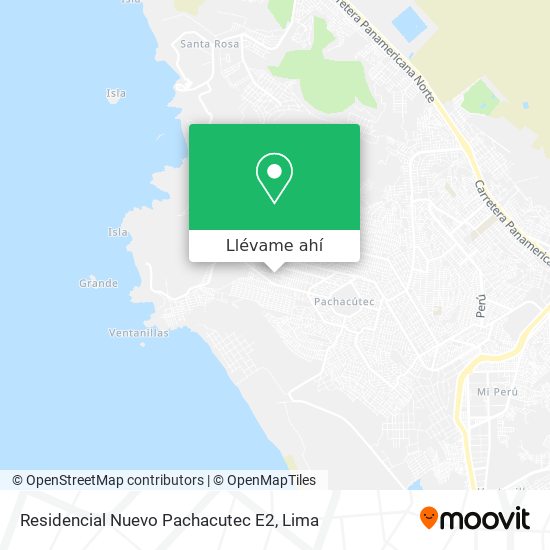 Mapa de Residencial Nuevo Pachacutec E2