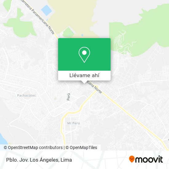 Mapa de Pblo. Jov. Los Ángeles