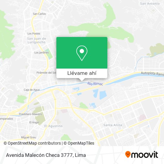 Mapa de Avenida Malecón Checa 3777