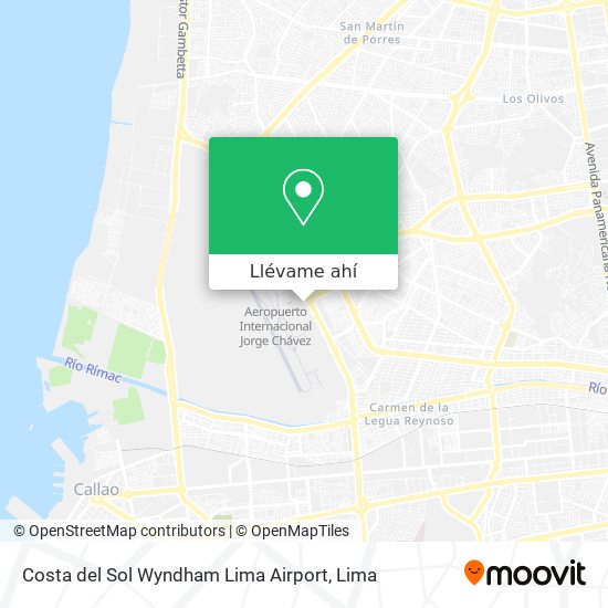 Mapa de Costa del Sol Wyndham Lima Airport