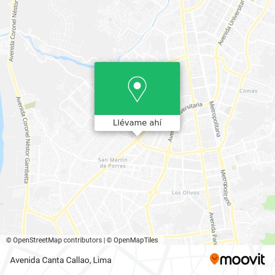 Mapa de Avenida Canta Callao